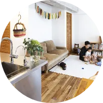 暮らしている様子