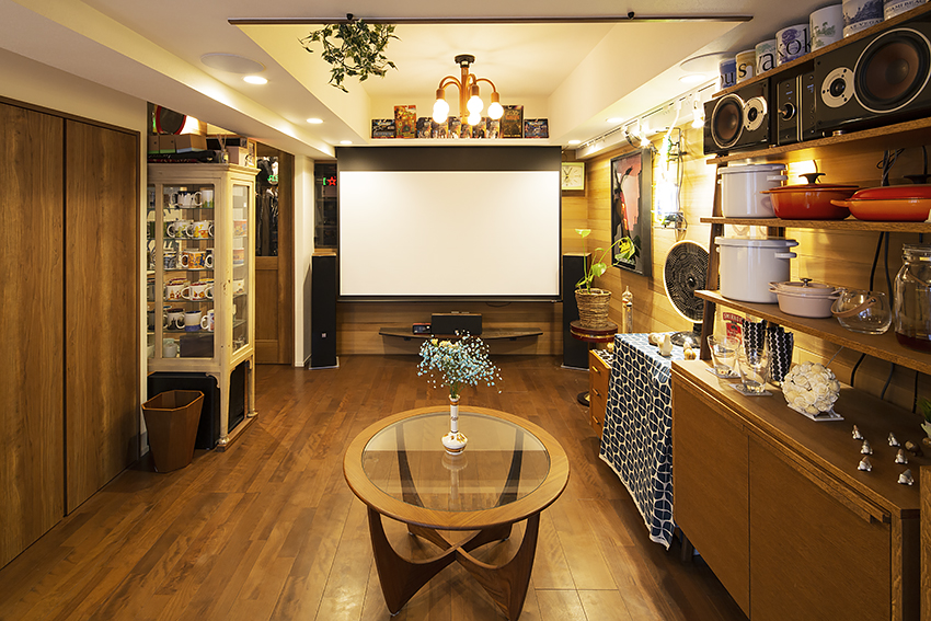 “man cave” なホームシアター