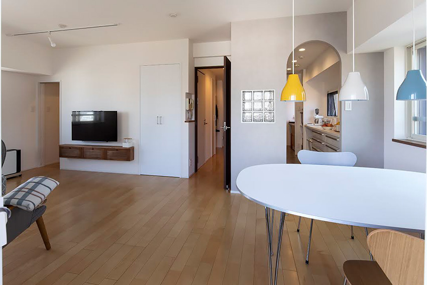 暮らしの変化　マンションリノベーション　LDK