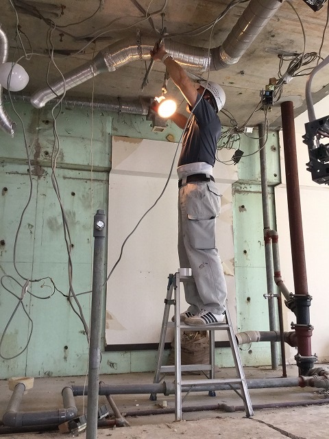 解体作業の様子